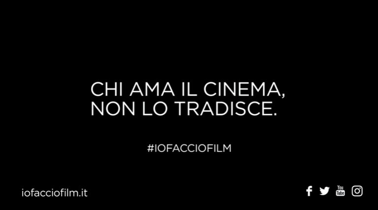 ANICA, FAPAV, MPA e UNIVIDEO presentano “IO FACCIO FILM – Chi ama il cinema non lo tradisce”