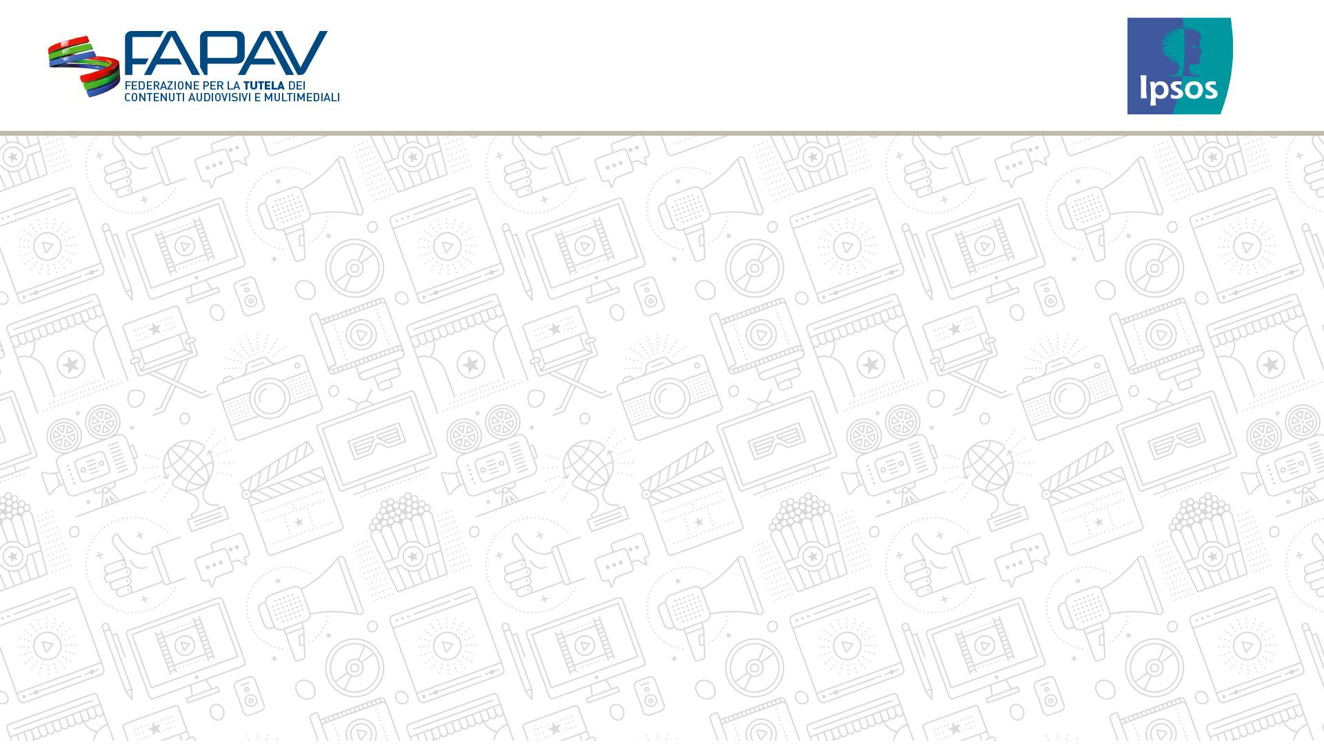 FAPAV/Ipsos: Industria, consumi culturali e comportamenti illeciti