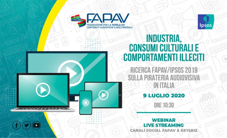 PIRATERIA AUDIOVISIVA IN ITALIA PRESENTATI I DATI FAPAV/IPSOS PIRATERIA AUDIOVISIVA IN ITALIA PRESENTATI I DATI FAPAV/IPSOS
